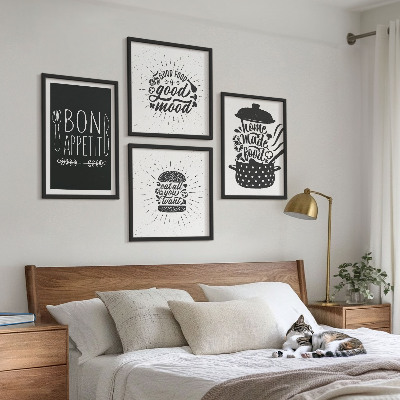 Galería de pared Eslóganes gráficos sobre comida y gastronomía