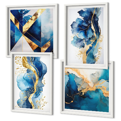 Galería de pared patrones abstractos azules