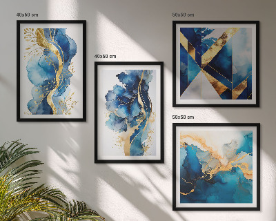 Galería de pared patrones abstractos azules