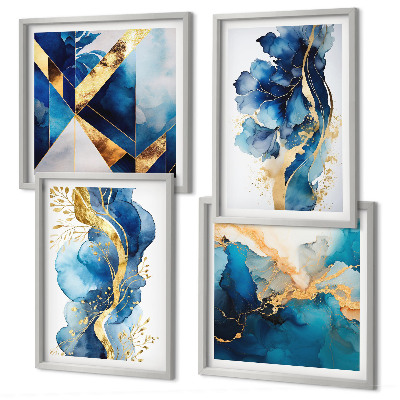 Galería de pared patrones abstractos azules