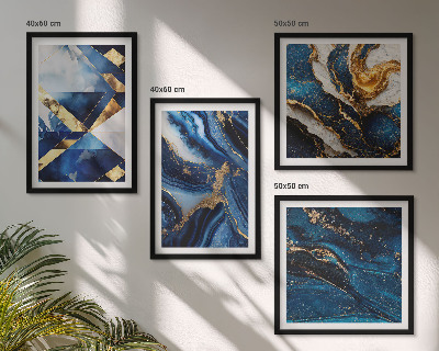 Set de 4 cuadros para salón Patrones abstractos elegantes