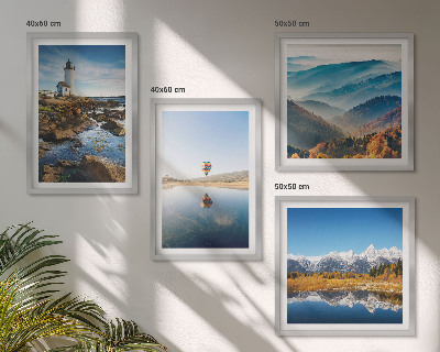 Galería de pared Vistas de la naturaleza, faro, montañas
