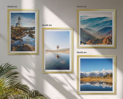 Galería de pared Vistas de la naturaleza, faro, montañas