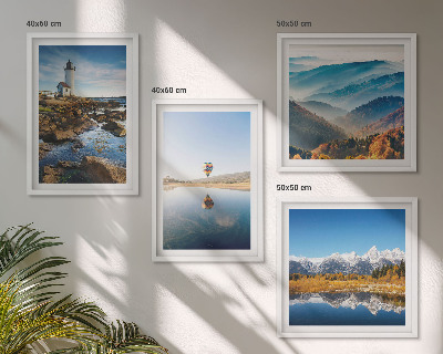 Galería de pared Vistas de la naturaleza, faro, montañas