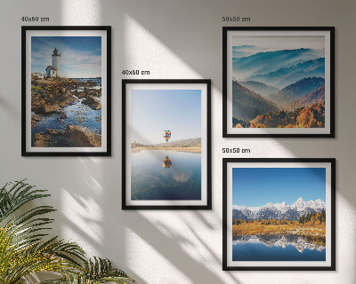 Galería de pared Vistas de la naturaleza, faro, montañas