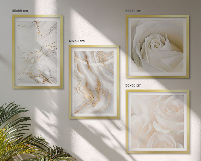 Set de cuadros modernos para salón Elegantes diseños de mármol