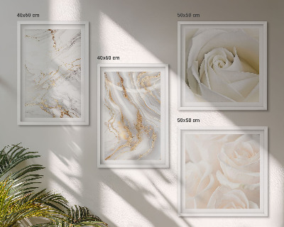 Set de cuadros modernos para salón Elegantes diseños de mármol