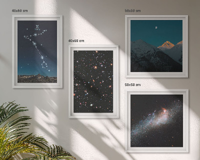 Galería de pared Paisajes cósmicos de las montañas de Piscis