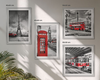 Galería de pared Ciudades emblemáticas: Londres, París y ferrocarril
