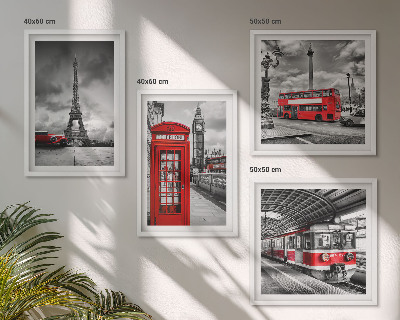 Galería de pared Ciudades emblemáticas: Londres, París y ferrocarril