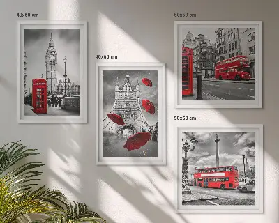 Galería de pared hojas de ginkgo sobre fondo claro