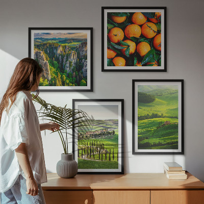 Galería de pared naranjas de la naturaleza del campo italiano