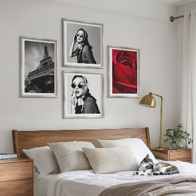 Galería de pared Una parisina con gafas Eiffel