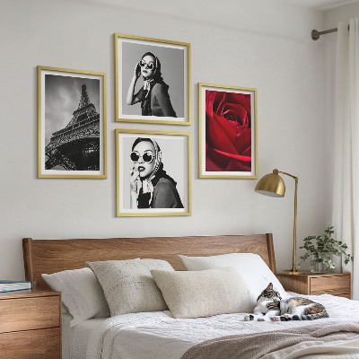 Galería de pared Una parisina con gafas Eiffel