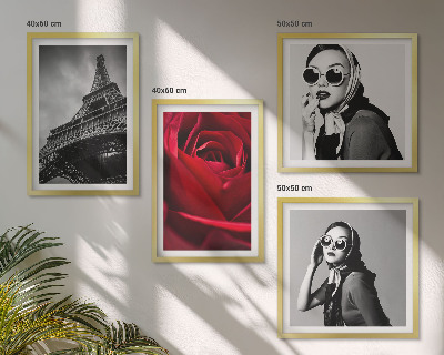 Galería de pared Una parisina con gafas Eiffel