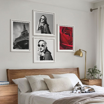 Galería de pared Una parisina con gafas Eiffel