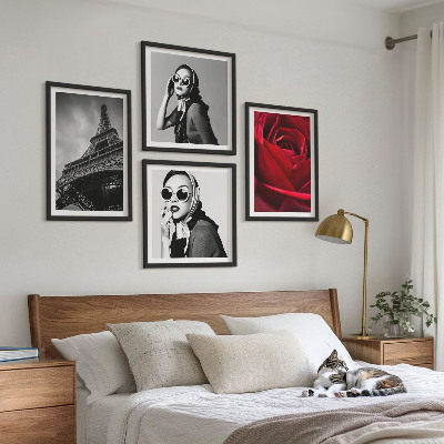 Galería de pared Una parisina con gafas Eiffel