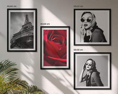 Galería de pared Una parisina con gafas Eiffel