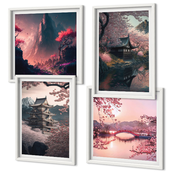 Galería de pared Paisajes fantásticos de Japón