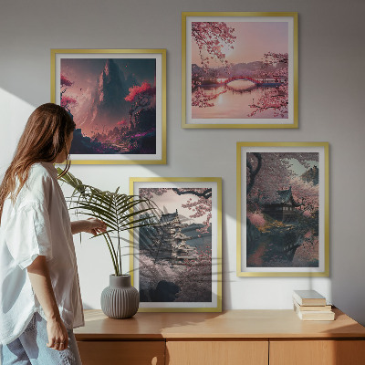 Galería de pared Paisajes fantásticos de Japón