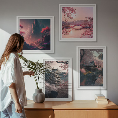 Galería de pared Paisajes fantásticos de Japón