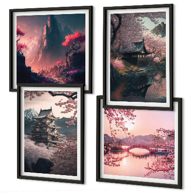 Galería de pared Paisajes fantásticos de Japón