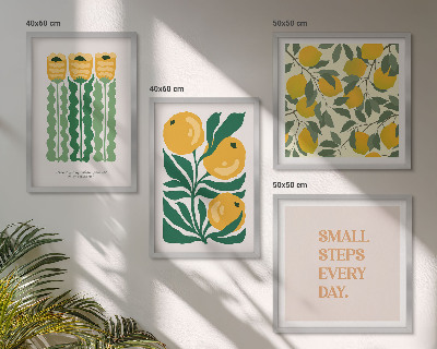 Galería de pared Diseños de plantas con flores