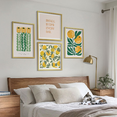 Galería de pared Diseños de plantas con flores