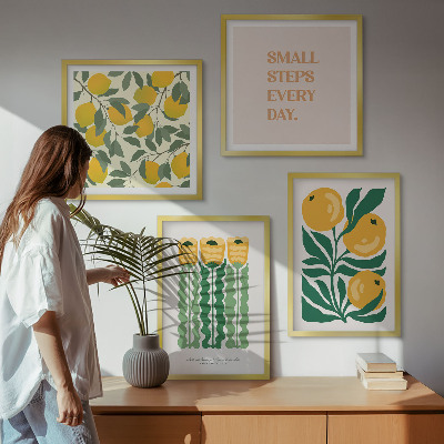 Galería de pared Diseños de plantas con flores