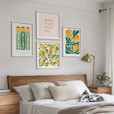 Galería de pared Diseños de plantas con flores