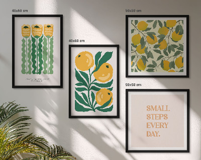 Galería de pared Diseños de plantas con flores
