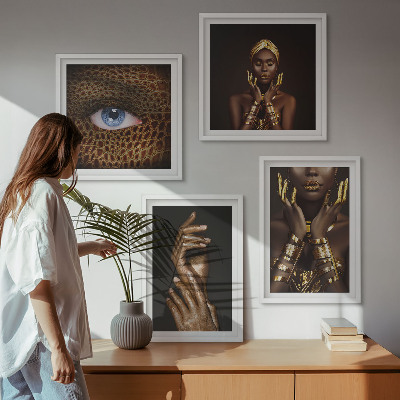 Set de cuadros modernos para salón Retratos artísticos de mujeres