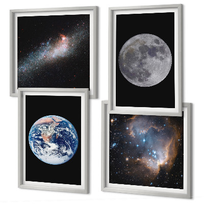 Galería de pared Luna de galaxia espacial
