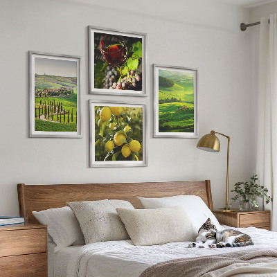 Galería de pared Paisajes italianos, colinas de cítricos