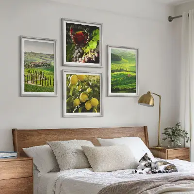 Galería de pared paisajes italianos con colinas de cítricos