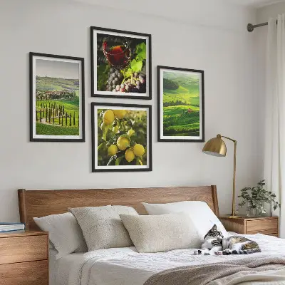 Galería de pared paisajes italianos con colinas de cítricos
