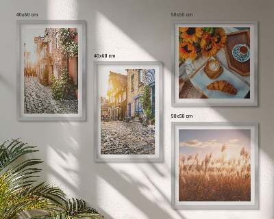 Galería de pared Calles encantadoras con café