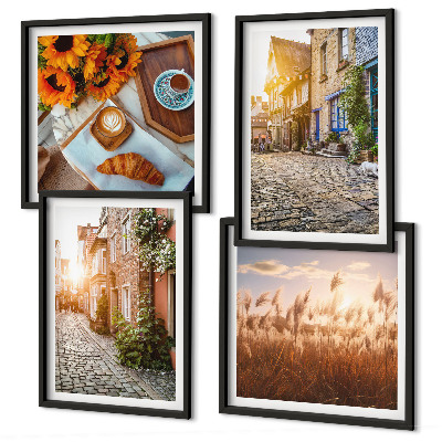 Galería de pared Calles encantadoras con café