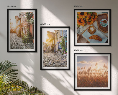 Galería de pared Calles encantadoras con café