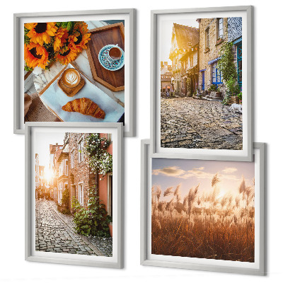 Galería de pared Calles encantadoras con café