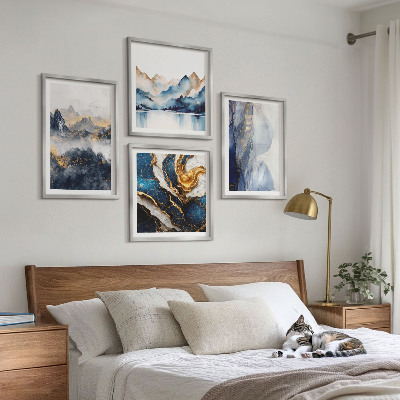 Galería de pared Paisajes de montaña azules