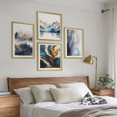 Galería de pared Paisajes de montaña azules