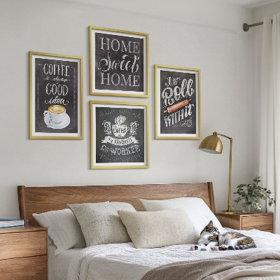 Galería de pared El rodillo de café calienta el hogar