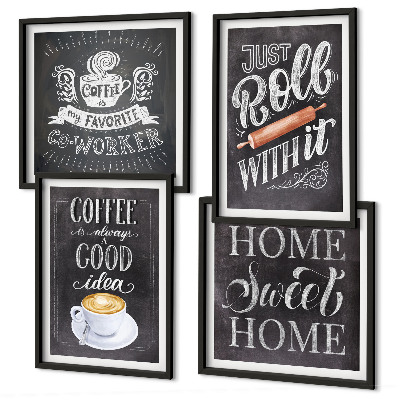 Galería de pared El rodillo de café calienta el hogar