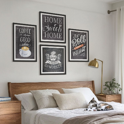 Galería de pared El rodillo de café calienta el hogar