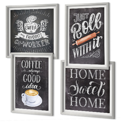 Galería de pared El rodillo de café calienta el hogar