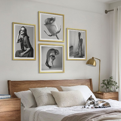 Set de cuadros modernos para salón Retratos con estilo de mujeres elegantes