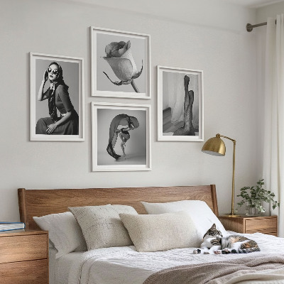 Set de cuadros modernos para salón Retratos con estilo de mujeres elegantes