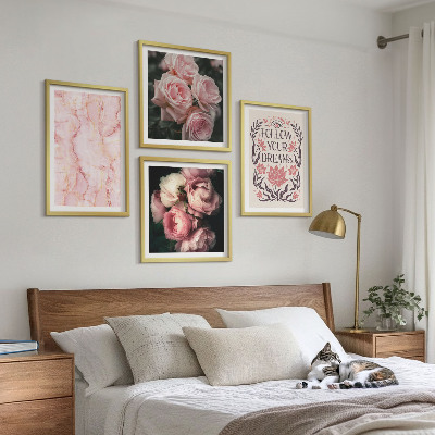 Galería de pared Rosas antiguas, sueños de mármol