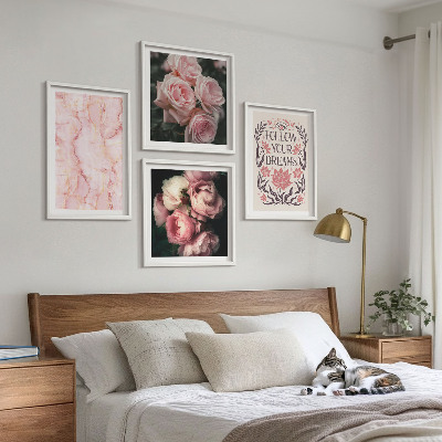 Galería de pared Rosas antiguas, sueños de mármol
